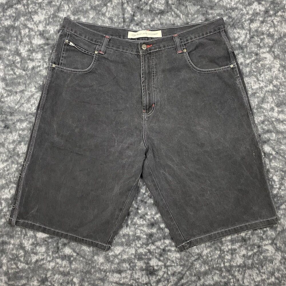 Y2K Paco Jeans Company Baggy Fit Denim Cargo Jorts Size 40 Vintage Grunge Skater